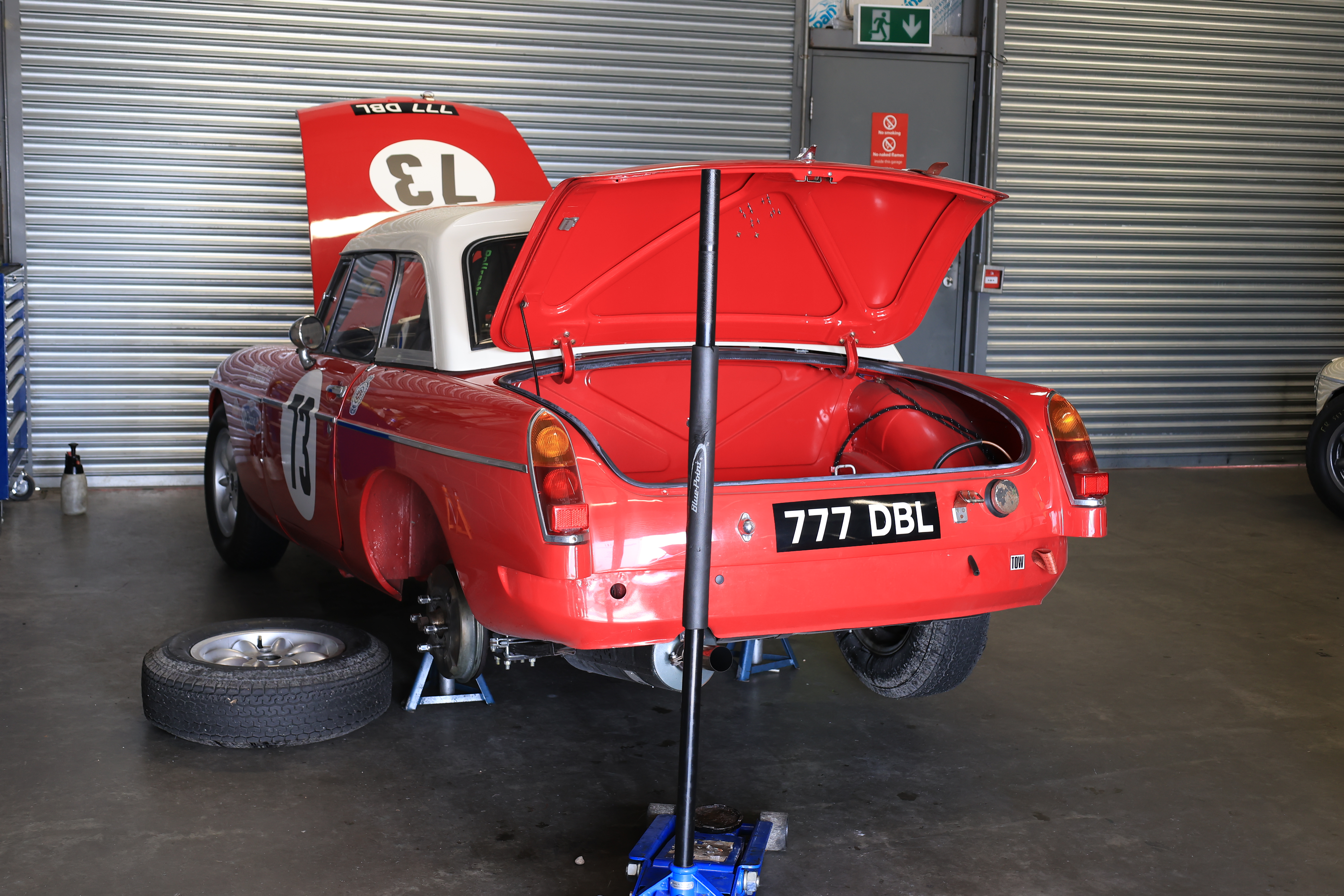 MGB in the paddock