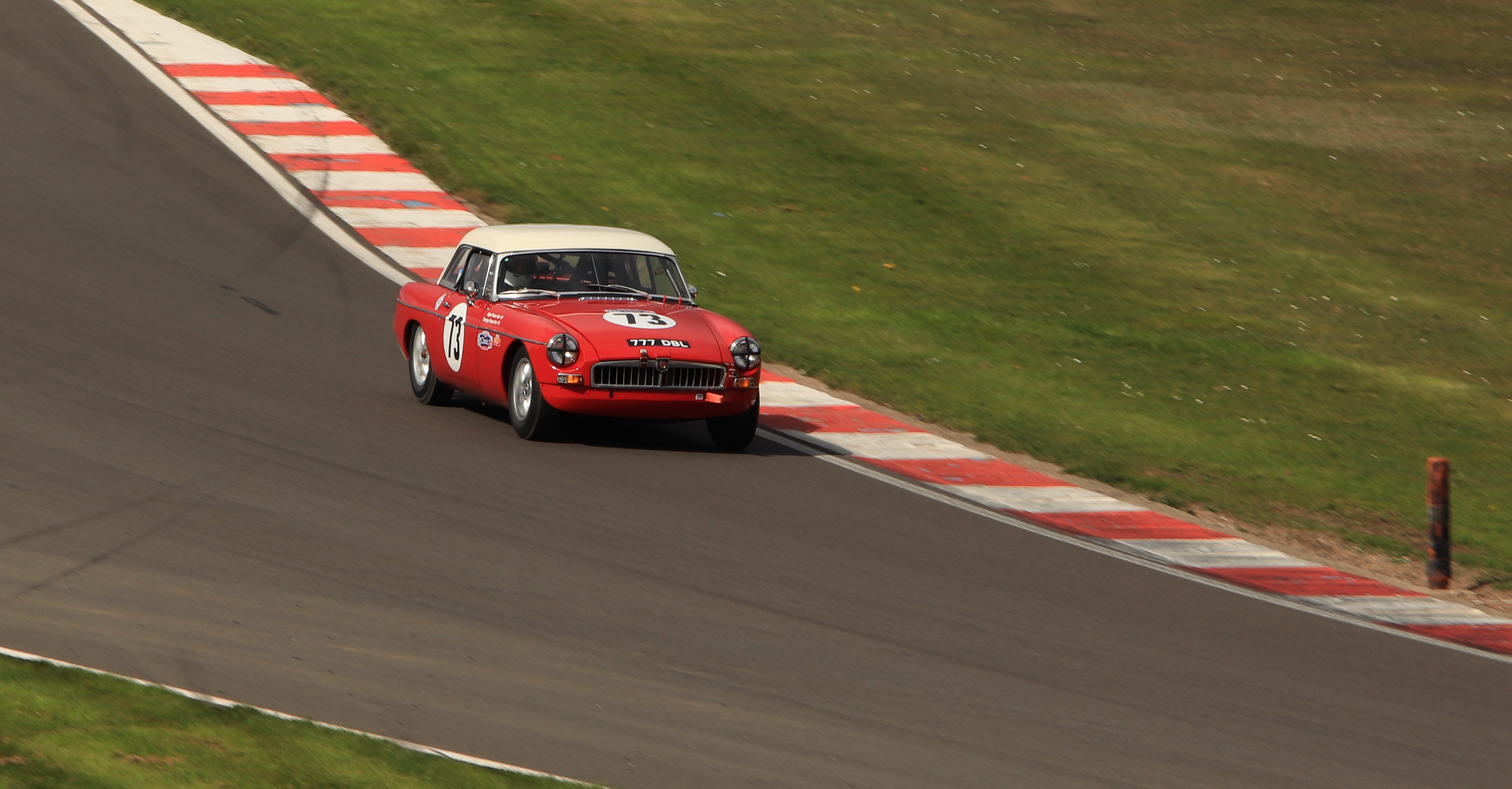 Race day view of the MGB