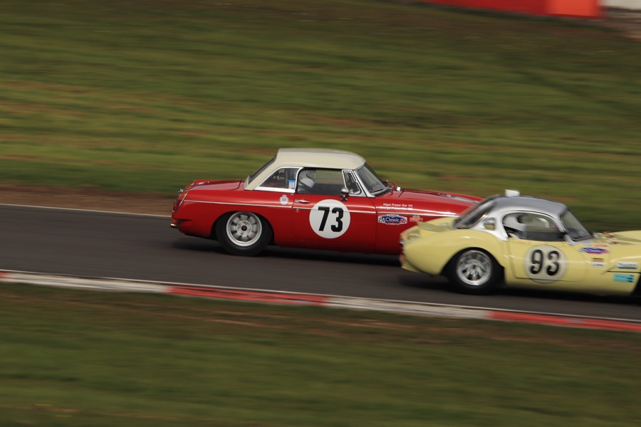 Close detail shot of the race car